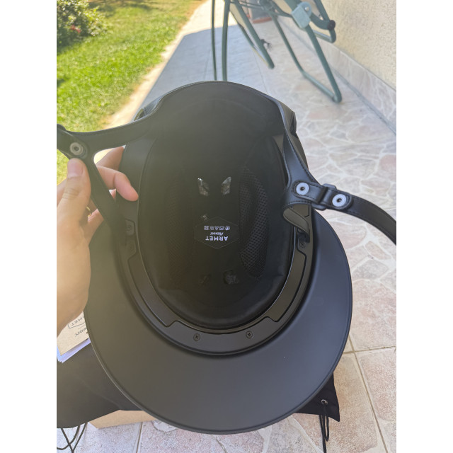 Casque ANGEL ARMET FLEX ON JUGULAIRE NOIR - M