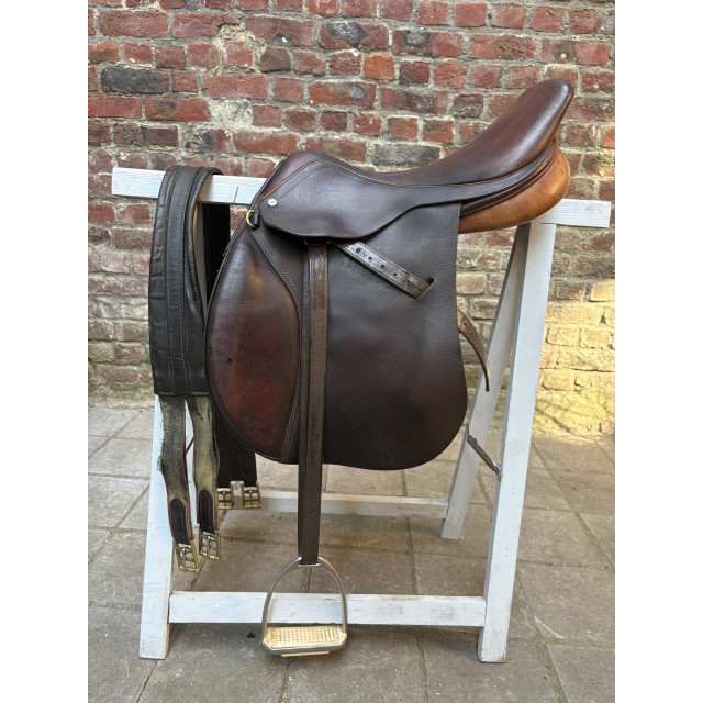 Selle mixte brune 17,5 pouces - modèle Francis, marque Terry’s - année 2000