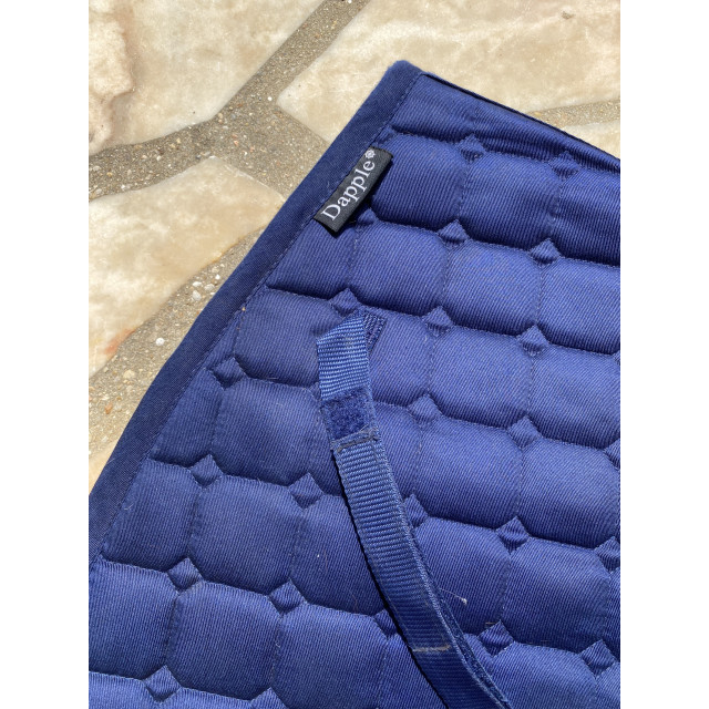 Ensemble Tapis + Bonnet Dapple Equestrian - Bleu Marine & Strass (taille cheval)