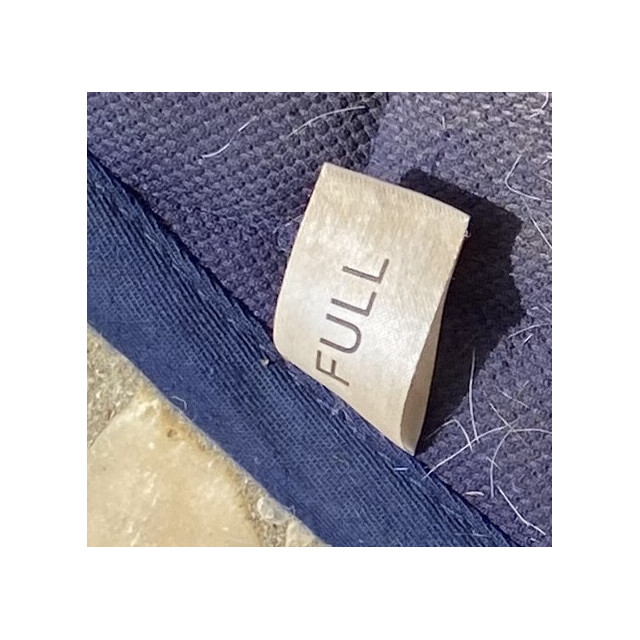 Ensemble Tapis + Bonnet Dapple Equestrian - Bleu Marine & Strass (taille cheval)