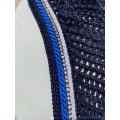 Ensemble Tapis + Bonnet Dapple Equestrian - Bleu Marine & Strass (taille cheval)