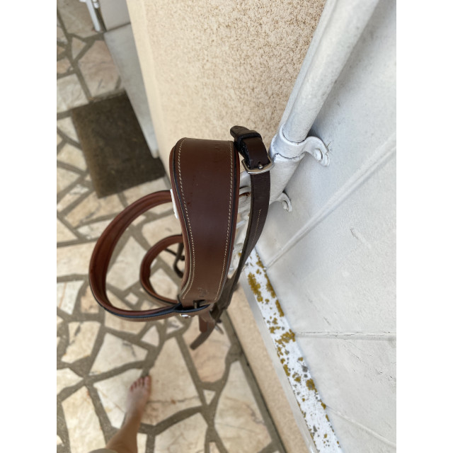 Bridon anatomique Dapple Equestrian Havane (Full/Cob) + Rênes + Mors