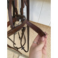 Bridon anatomique Dapple Equestrian Havane (Full/Cob) + Rênes + Mors