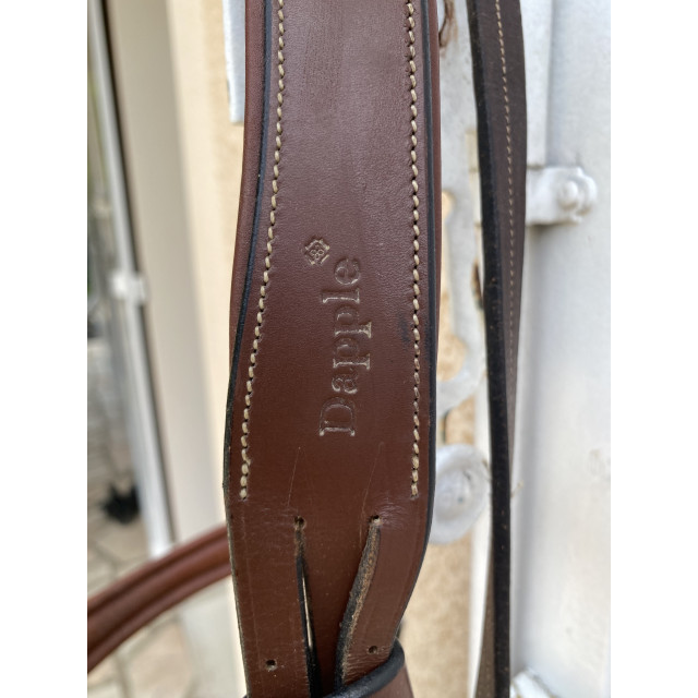 Bridon anatomique Dapple Equestrian Havane (Full/Cob) + Rênes + Mors