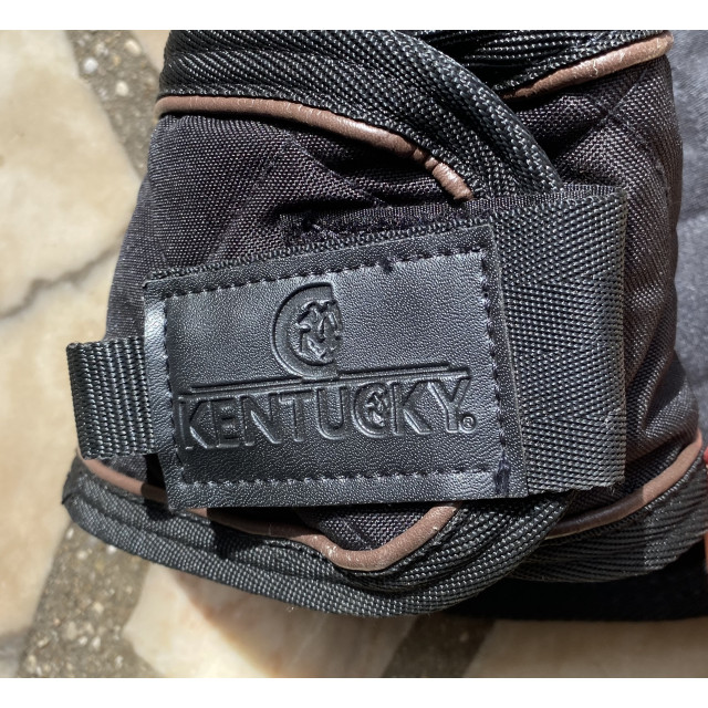 Couvre-rein Kentucky Horsewear matelassé & fausse fourrure - Noir (Taille L)