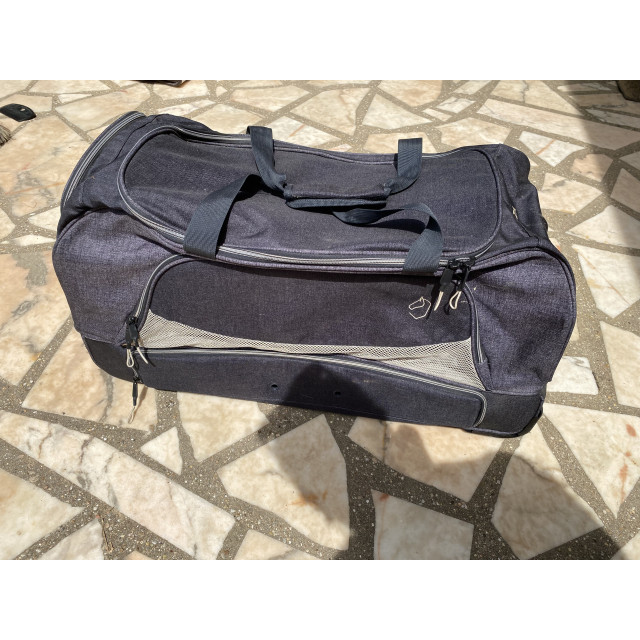 Sac à roulette d'équitation Fouganza - Gris