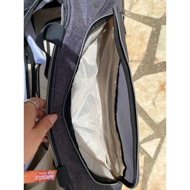 Sac à roulette d'équitation Fouganza - Gris