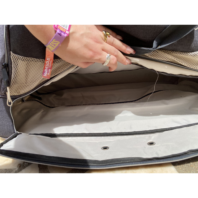 Sac à roulette d'équitation Fouganza - Gris