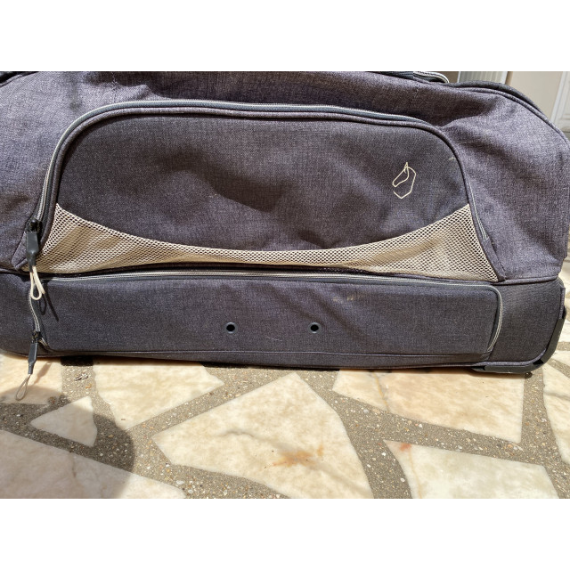 Sac à roulette d'équitation Fouganza - Gris