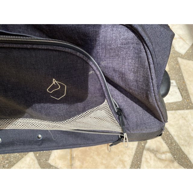 Sac à roulette d'équitation Fouganza - Gris