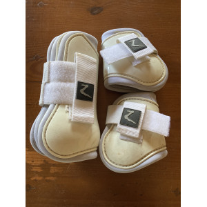Ensemble de protège-tendons et protège-boulets, blanc, taille Cob