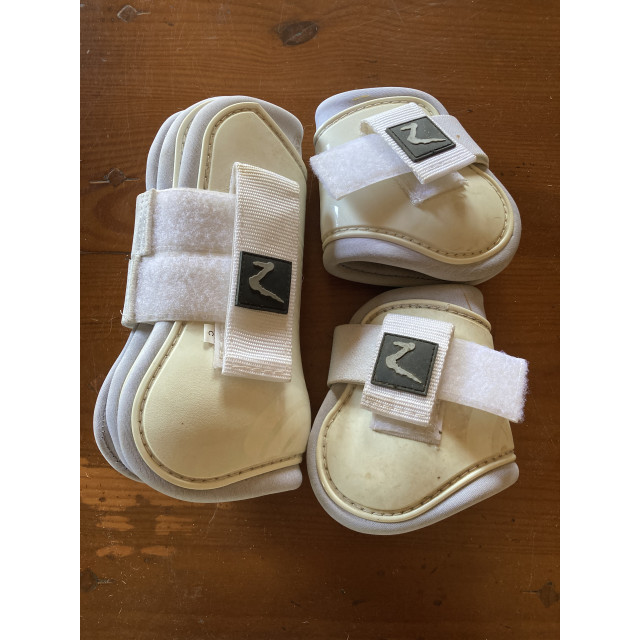 Ensemble de protège-tendons et protège-boulets, blanc, taille Cob