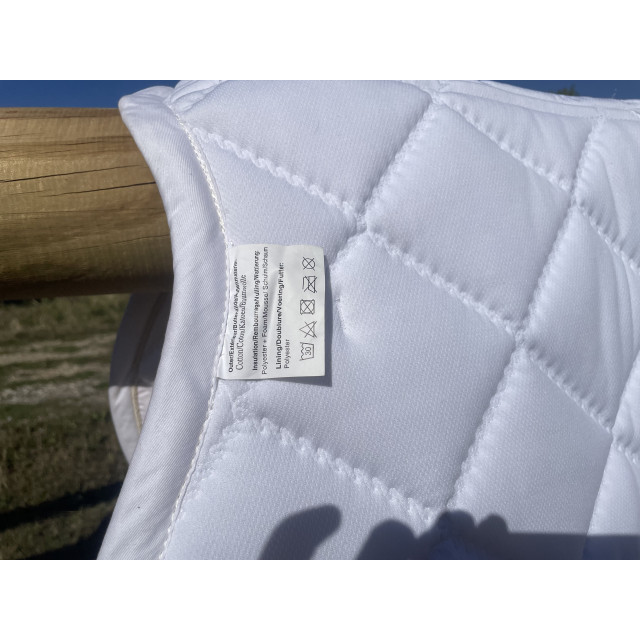 Tapis de selle Équithème blanc