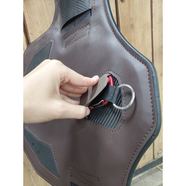 Bavette courte Zandona marron 60cm