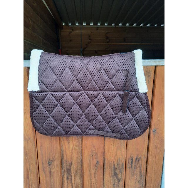 Tapis Equitheme marron avec mouton