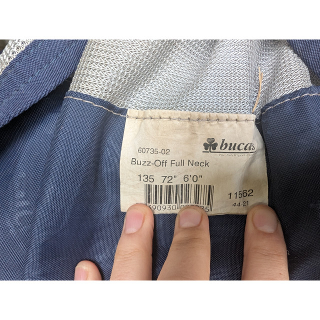 Couverture chemise anti mouches bucas 135 6'0