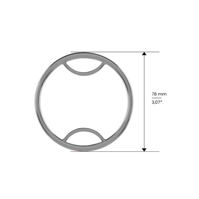Mors Beval (3 effets) - Droit à double brisure 115 mm