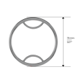 Mors Beval (3 effets) - Droit à double brisure 115 mm