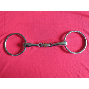 Mors 2 anneaux double brisure à rouleau T125