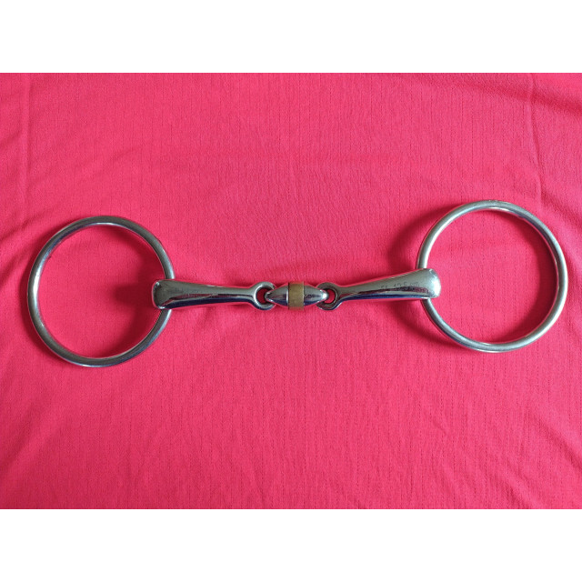Mors 2 anneaux double brisure à rouleau T125