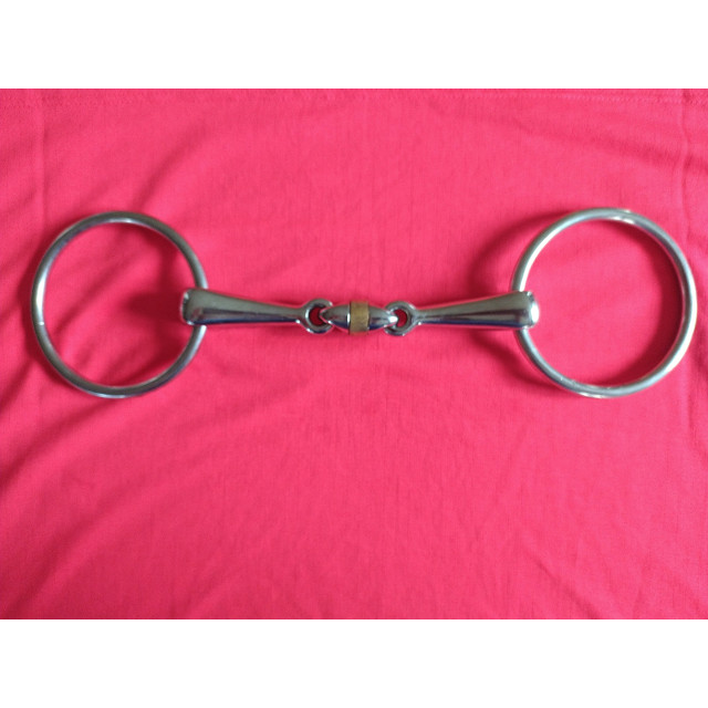 Mors 2 anneaux double brisure à rouleau T125