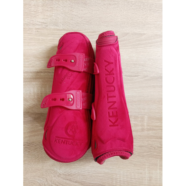 Guêtres Kentucky rouges velours velvet