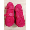 Guêtres Kentucky rouges velours velvet