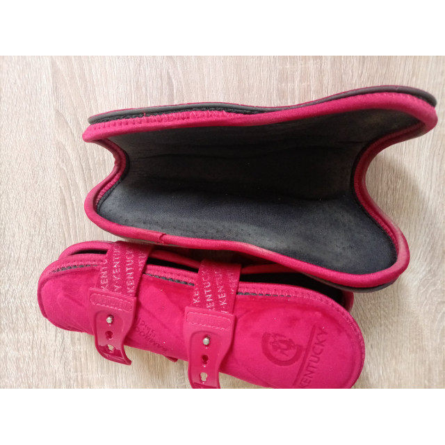 Guêtres Kentucky rouges velours velvet