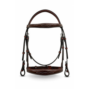 Bridon classique en cuir Marron