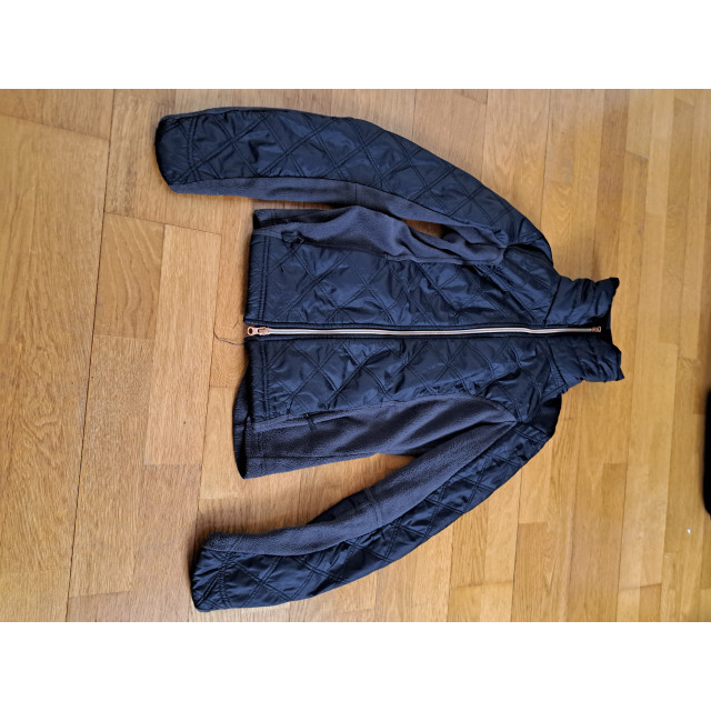 Veste polaire noire/grise XS