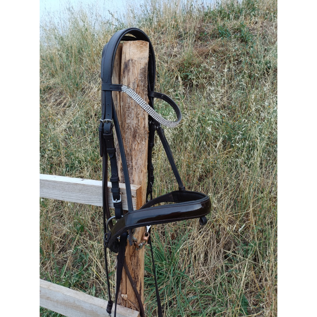 Filet dressage marron