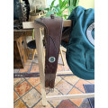 Sangle bavette Forestier cuir marron – 125 cm