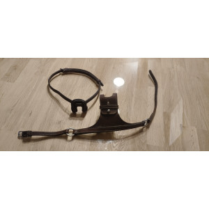 Lot de 2 Nosebands Silver Crown marron