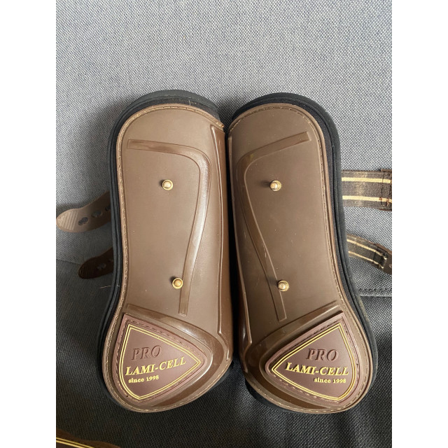 Ensemble guêtres et proèges-boulet Lami-cell pro marron taille S