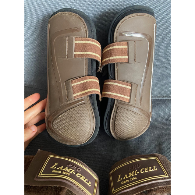 Ensemble guêtres et proèges-boulet Lami-cell pro marron taille S
