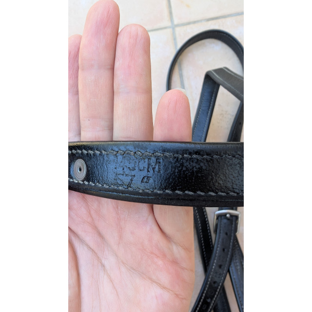 Étrivières cuir noir Fouganza