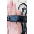 Étrivières cuir noir Fouganza