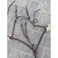 Collier de chasse et martingale cheval devoucoux havane