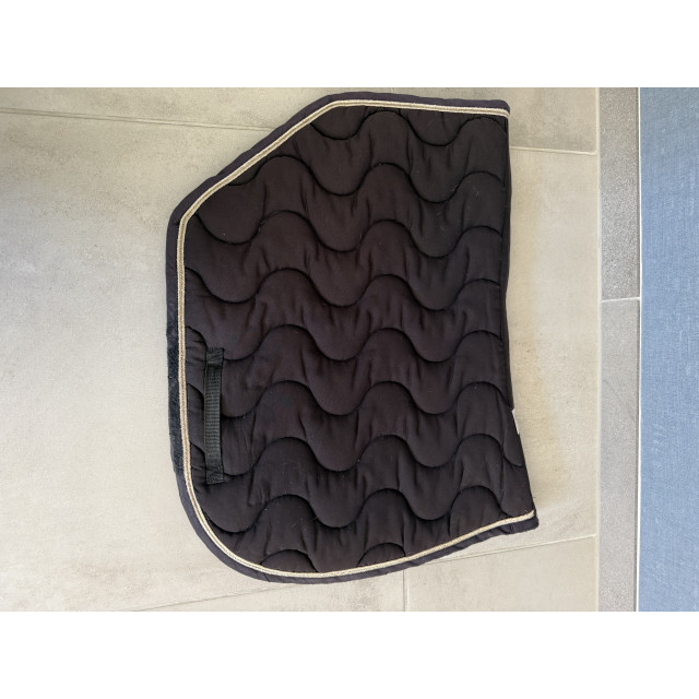 Tapis Pénélope coupé sport, noir & rose gold