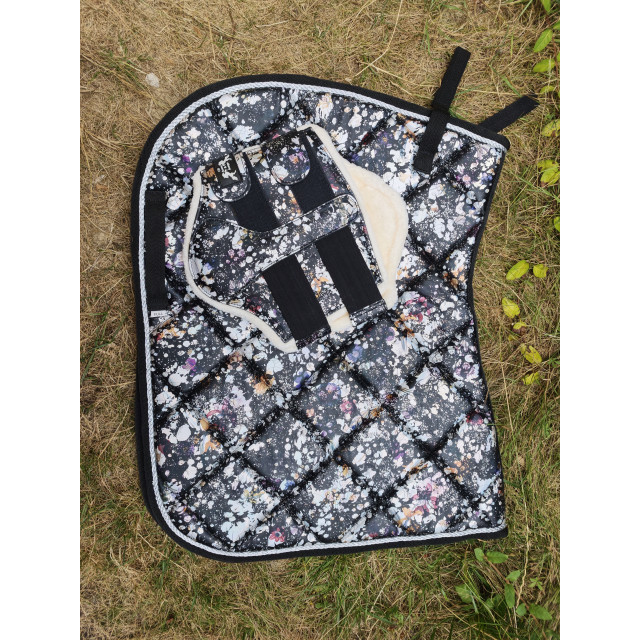 Ensemble tapis et guetre holographique