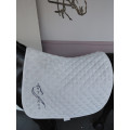 TAPIS BLANC DRESSAGE ANTARES QUASI NEUF