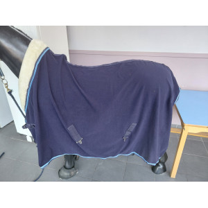 CHEMISE POALIRE BLEUE COU MOUMOUTE PONEY GRAND d