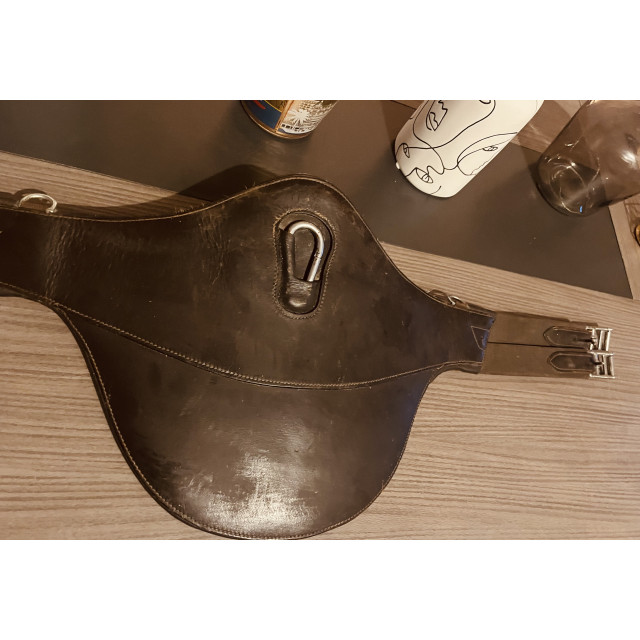 Sangle bavette marron 100 cm
