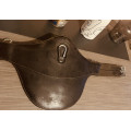 Sangle bavette marron 100 cm
