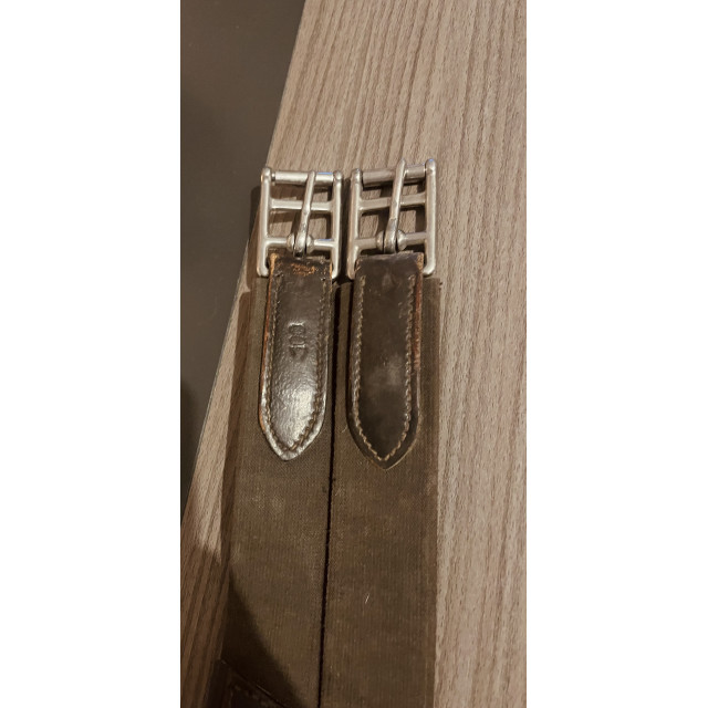 Sangle bavette marron 100 cm
