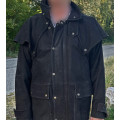 Manteau long cuir d'équitation / Cache-poussière Western Dannecker - Taille L