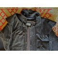 Manteau long cuir d'équitation / Cache-poussière Western Dannecker - Taille L