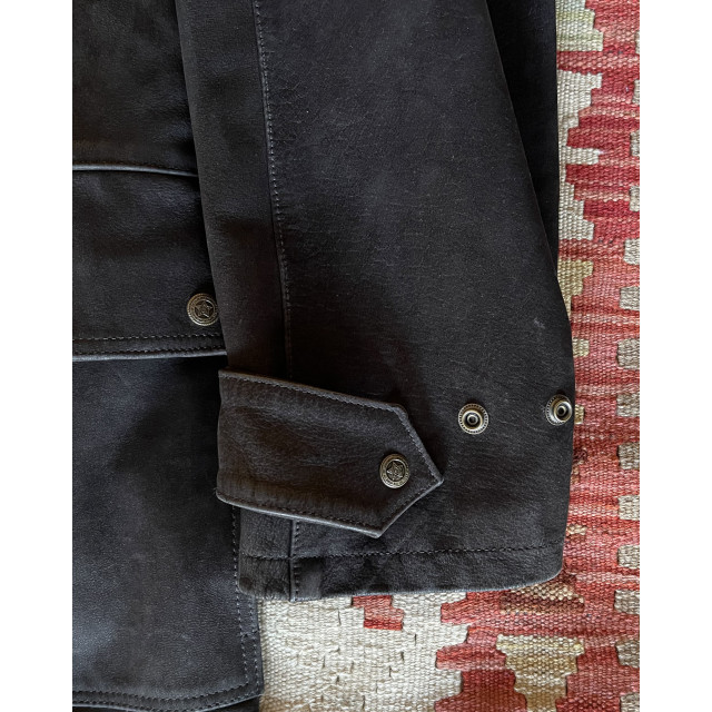 Manteau long cuir d'équitation / Cache-poussière Western Dannecker - Taille L
