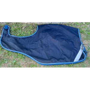 Couvre rein AMIGO bleu imperméable et polaire bande réfléchissante