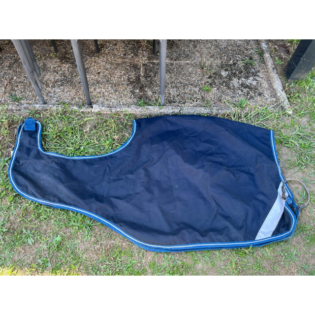 Couvre rein AMIGO bleu imperméable et polaire bande réfléchissante